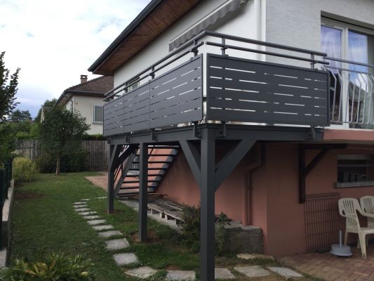 Gensbittel - Fabrication de terrasses métalliques et mécanosoudées sur mesure à Colmar, à Mulhouse, à Belfort